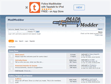 Tablet Screenshot of madmodder.net